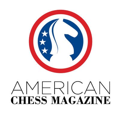 American Chess Magazine logo, vertical, full color