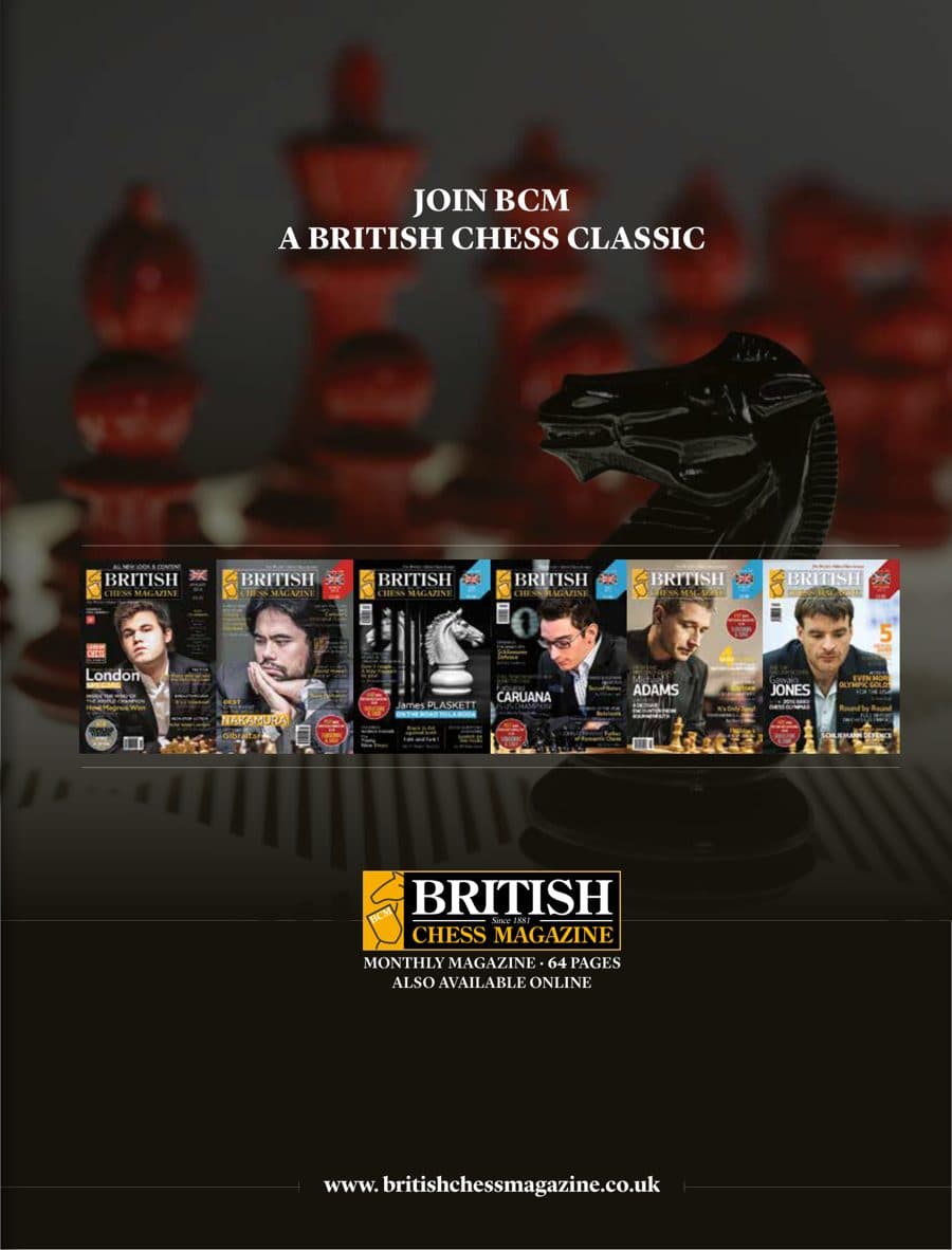 British Chess Magazine advertisement printed in American Chess Magazine
