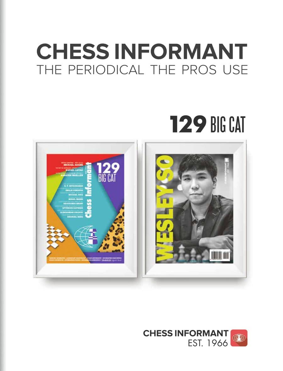 Chess Informant: Informant 129 Big Cat, advertisement printed in American Chess Magazine