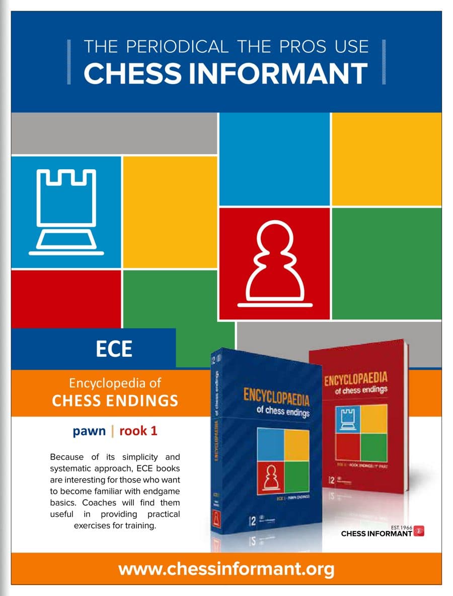 Chess Informant: Encyclopedia of Chess Endings, advertisement printed in American Chess Magazine