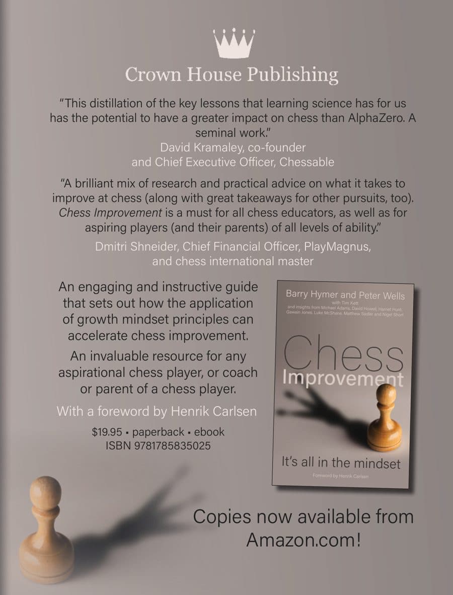 Crown House Publishing advertisement printed in American Chess Magazine