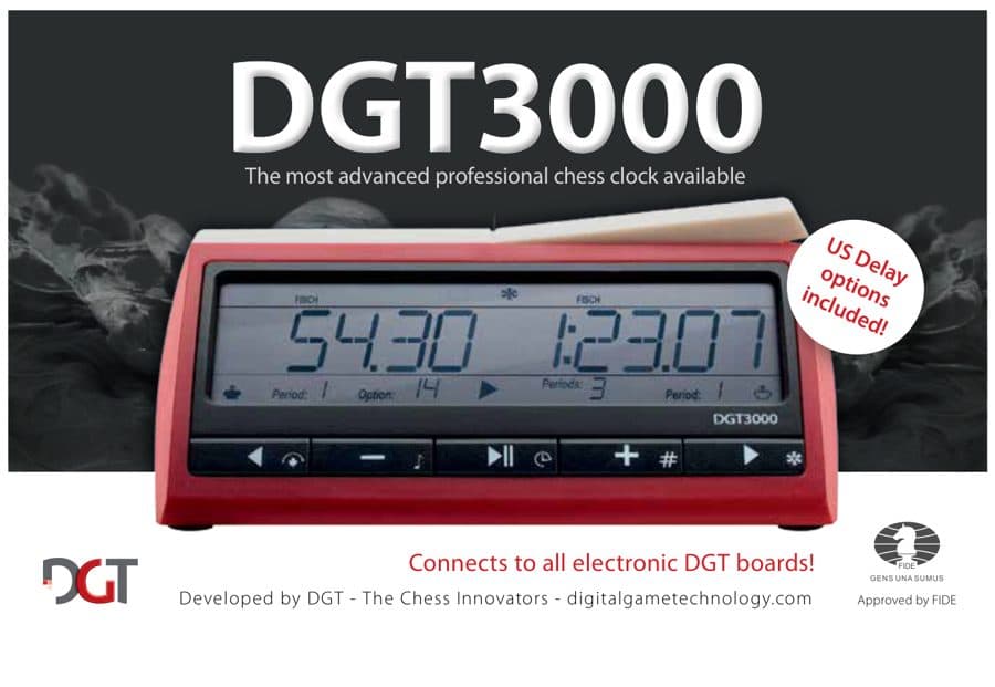 DGT advertisement printed in American Chess Magazine