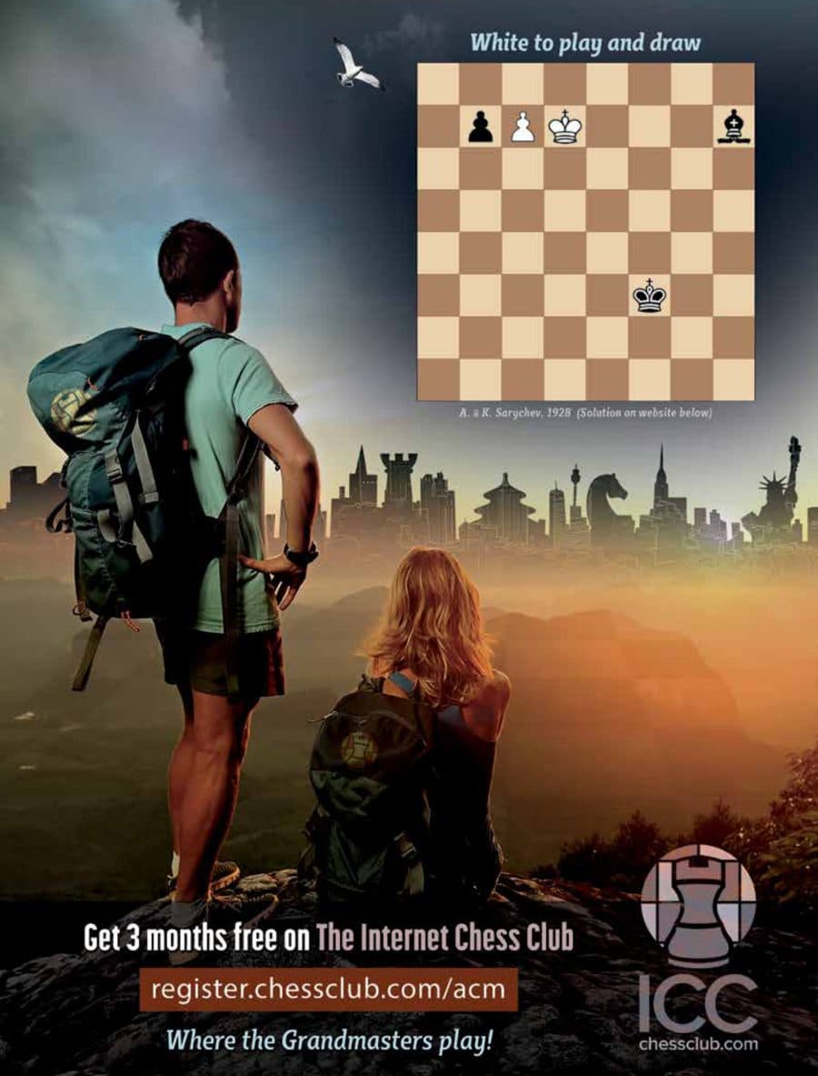 Internet Chess Club advertisement printed in American Chess Magazine