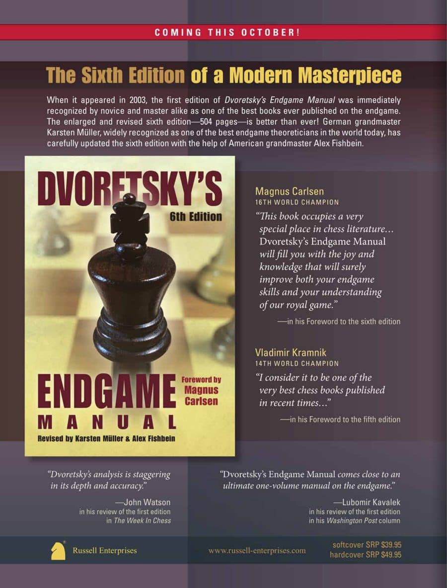 Russell Enterprises advertisement printed in American Chess Magazine