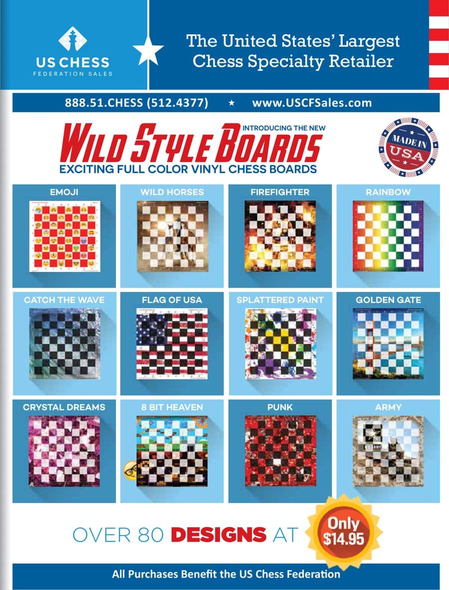 US Chess Sales advertisement printed in American Chess Magazine