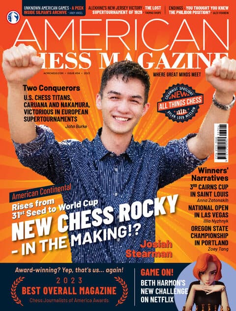 American Chess Magazine issue #34 cover